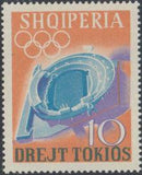 Albania 1964 Summer Olympic Games - Tokyo '64-Stamps-Albania-StampPhenom