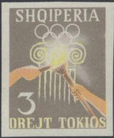 Albania 1964 Summer Olympic Games - Tokyo '64-Stamps-Albania-StampPhenom