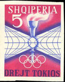 Albania 1964 Summer Olympic Games - Tokyo '64-Stamps-Albania-StampPhenom