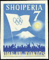 Albania 1964 Summer Olympic Games - Tokyo '64-Stamps-Albania-StampPhenom