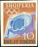 Albania 1964 Summer Olympic Games - Tokyo '64-Stamps-Albania-StampPhenom