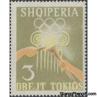 Albania 1964 Summer Olympic Games - Tokyo '64-Stamps-Albania-StampPhenom