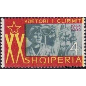 Albania 1964 Woman chemist-Stamps-Albania-StampPhenom