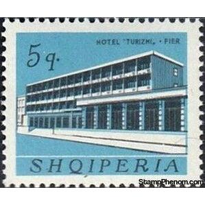 Albania 1965 Buildings-Stamps-Albania-StampPhenom