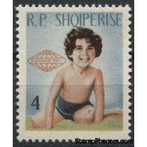 Albania 1965 Child on Beach-Stamps-Albania-StampPhenom