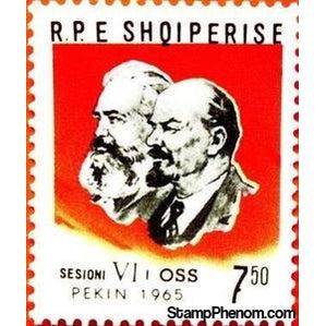 Albania 1965 Marx and Lenin-Stamps-Albania-StampPhenom