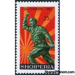 Albania 1966 Partisan and sunburst-Stamps-Albania-StampPhenom