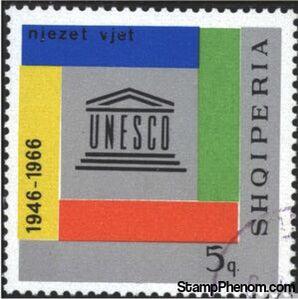 Albania 1966 UNESCO Emblem-Stamps-Albania-StampPhenom