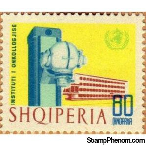 Albania 1966 X-ray machine and hospital-Stamps-Albania-StampPhenom