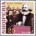 Albania 1968 150th anniversary of Karl Marx's birth-Stamps-Albania-StampPhenom