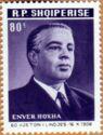 Albania 1968 Enver Hoxha, communist leader of Albania-Stamps-Albania-StampPhenom