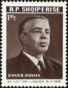 Albania 1968 Enver Hoxha, communist leader of Albania-Stamps-Albania-StampPhenom