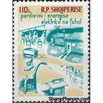 Albania 1970 Use of Electricity on the Farm, Home and Business-Stamps-Albania-StampPhenom