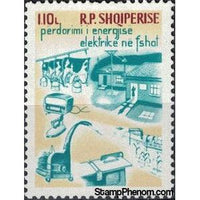 Albania 1970 Use of Electricity on the Farm, Home and Business-Stamps-Albania-StampPhenom