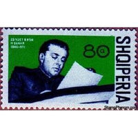 Albania 1971 Enver Hoxha reading proclamation-Stamps-Albania-StampPhenom