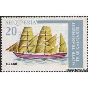 Albania 1975 Coastal Three-master Sailing Ship-Stamps-Albania-StampPhenom