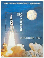 Albania 1999 1st Manned Moon Landing Anniversary-Stamps-Albania-StampPhenom