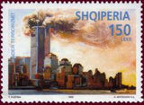 Albania 2002 Terrorist Attacks on World Trade Center, New York City-Stamps-Albania-StampPhenom