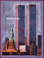 Albania 2002 Terrorist Attacks on World Trade Center, New York City-Stamps-Albania-StampPhenom