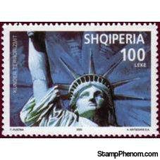 Albania 2002 Terrorist Attacks on World Trade Center, New York City-Stamps-Albania-StampPhenom