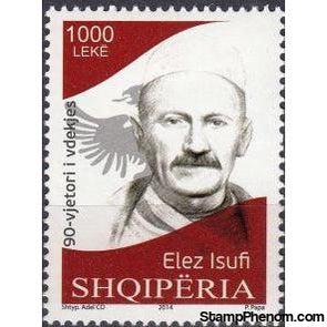 Albania 2014 Elez Isufi 90th death anniversary-Stamps-Albania-StampPhenom