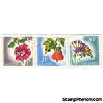 Albania Flowers , 3 stamps