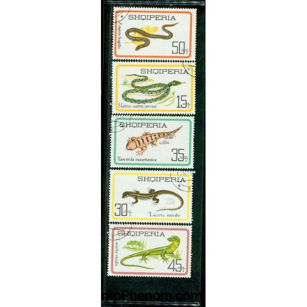 Albania Reptiles , 5 stamps