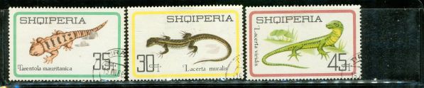 Albania Reptiles , 3 stamps