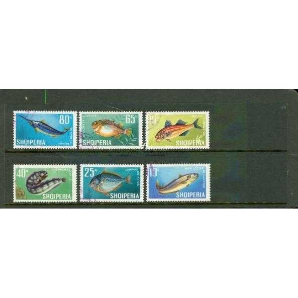 Albania Fishes , 6 stamps - Albania Fishes , 6 stamps