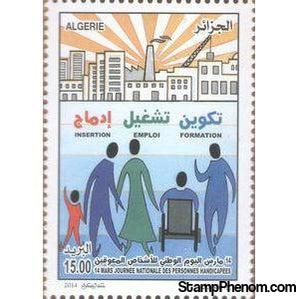 Algeria 2014 March 14th National Day of Disabled Persons-Stamps-Algeria-Mint-StampPhenom