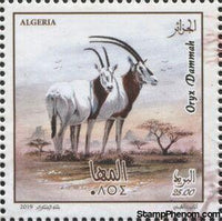 Algeria 2019 Scimitar-Horned Oryx (Oryx dammah)-Stamps-Algeria-Mint-StampPhenom