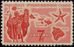 United States of America 1959 Alii Warrior, Map of Hawaii, & Star of Statehood