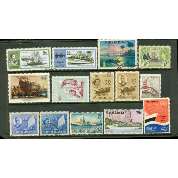 All Different Ships , 14 stamps