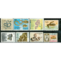 All Different Snakes , 8 stamps