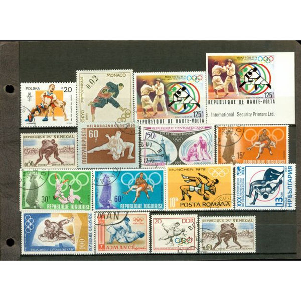 All Different Wrestling , 16 stamps