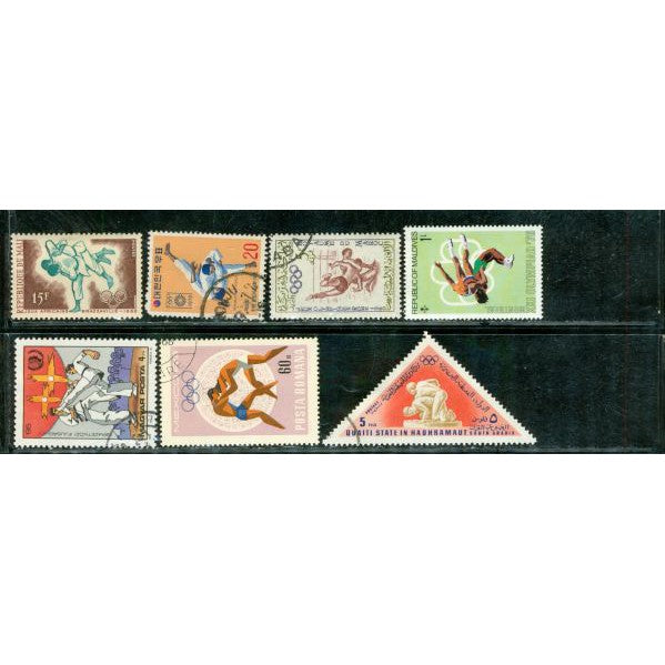 All Different Wrestling , 7 stamps