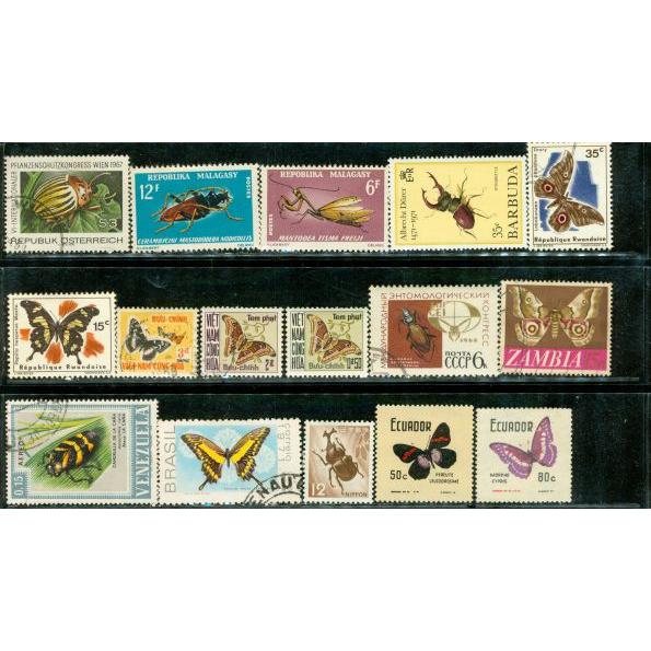All Different Insects , 16 stamps - All Different Insects , 16 stamps
