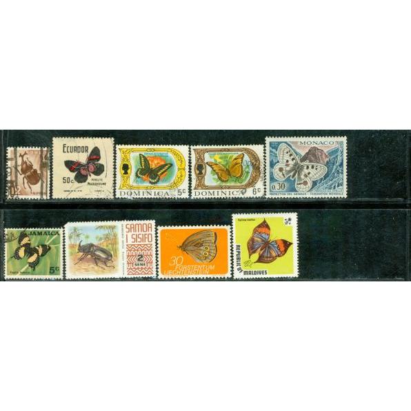 All Different Insects , 9 stamps - All Different Insects , 9 stamps