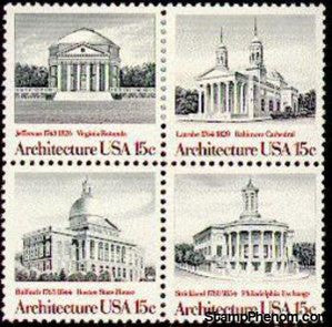 United States of America 1979 American Architecture Block of 4
