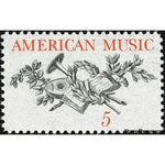 United States of America 1964 American Music - Lute, Horn, Laurel, Oak, and Music Score- e