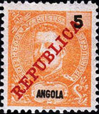 Angola 1911 Definitives - Overprinted " REPUBLICA"-Stamps-Angola-StampPhenom