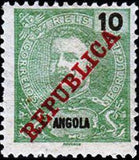 Angola 1911 Definitives - Overprinted " REPUBLICA"-Stamps-Angola-StampPhenom