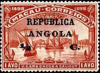 Angola 1913 Definitives - Vasco da Gama - Surcharges-Stamps-Angola-StampPhenom