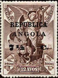 Angola 1913 Definitives - Vasco da Gama - Surcharges-Stamps-Angola-StampPhenom