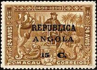 Angola 1913 Definitives - Vasco da Gama - Surcharges-Stamps-Angola-StampPhenom