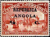 Angola 1913 Definitives - Vasco da Gama - Surcharges-Stamps-Angola-StampPhenom