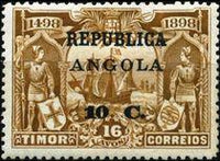 Angola 1913 Definitives - Vasco da Gama - Surcharges-Stamps-Angola-StampPhenom