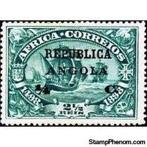 Angola 1913 Definitives - Vasco da Gama - Surcharges-Stamps-Angola-StampPhenom