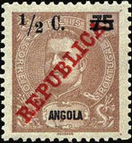 Angola 1919-1921 Definitives - Overprinted with New Currency-Stamps-Angola-StampPhenom