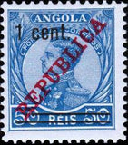 Angola 1919-1921 Definitives - Overprinted with New Currency-Stamps-Angola-StampPhenom